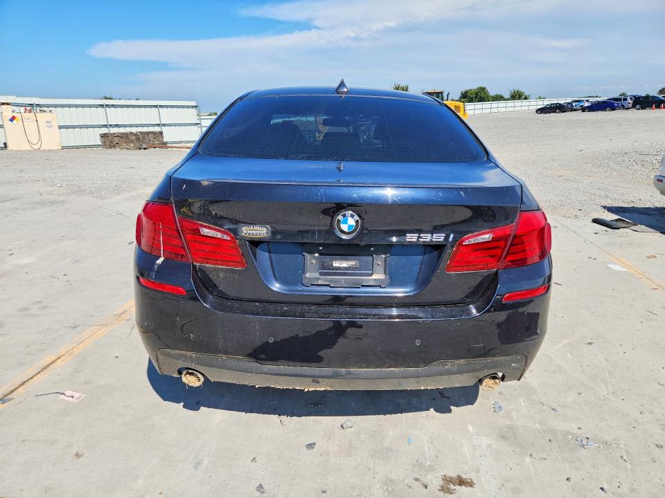 2012 BMW 5er VIN WBAFR7C52CC809841 COPART salvage auction — WATER/FLOOD, Tn - Certificate Of Title, sold $400 on 2026-09-03 (photo 6)