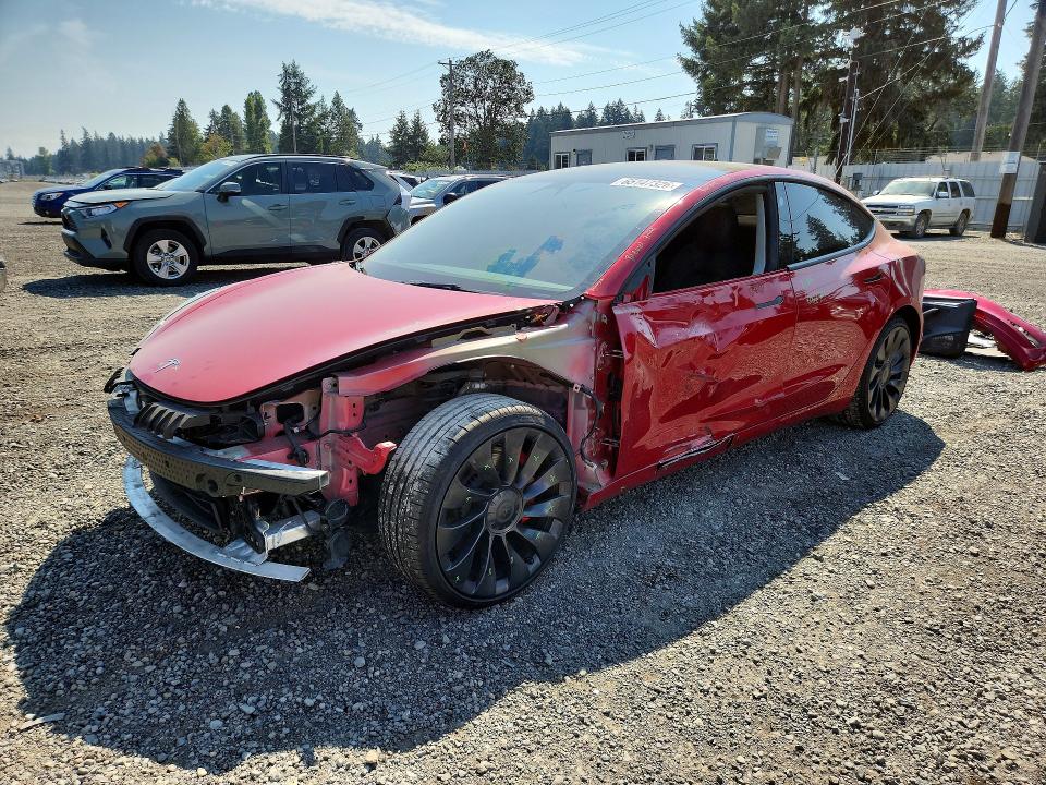 2023 Tesla Model 3 VIN 5YJ3E1EC3PF419155 — COPART salvage auction photo