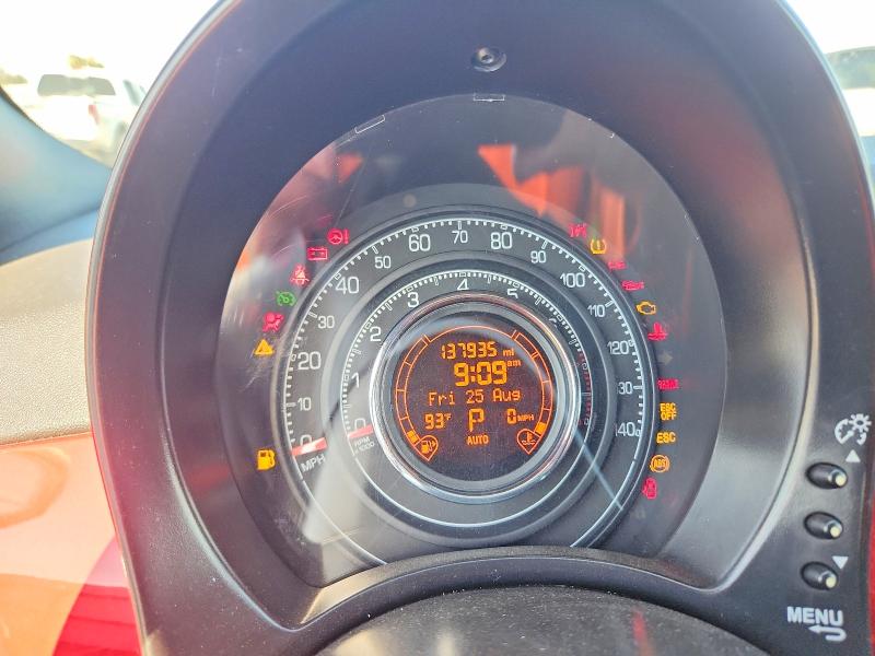 2013 Fiat 500 VIN 3C3CFFBR8DT674422 COPART salvage auction — MECHANICAL, Ca - Salvage Certificate, sold $200 on 2026-09-18 (photo 9)