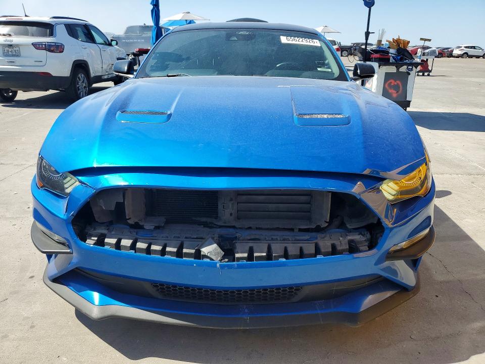 2021 Ford Mustang VIN 1FA6P8CF4M5120113 COPART salvage auction — FRONT END, Tx - Salvage Vehicle Title, sold $11,100 on 2026-08-20 (photo 5)