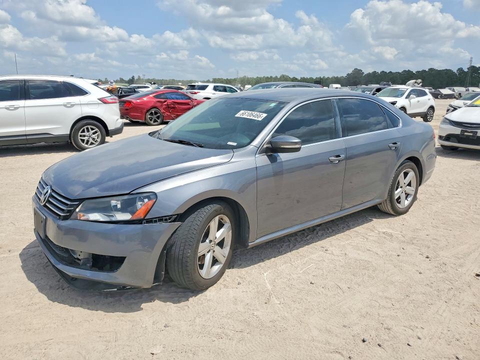2013 Volkswagen Passat VIN 1VWBH7A3XDC084610 COPART salvage auction — MECHANICAL, Tx - Certificate Of Title, sold $1,100 on 2026-09-01 (photo 1)