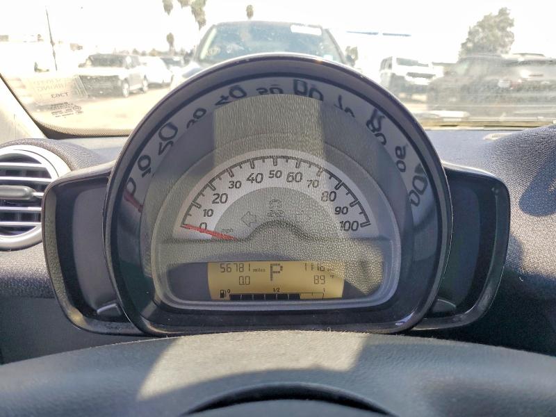 2013 Smart Fortwo VIN WMEEK3BA4DK596121 COPART salvage auction — REAR END, CA - SALVAGE CERTIFICATE, sold $900 on 2026-08-21 (photo 9)
