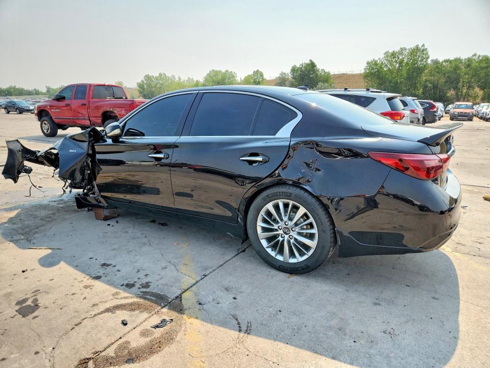 2019 Infiniti Q50 VIN JN1EV7AR5KM594080 COPART salvage auction — FRONT END, Co - Public - Salvage Title, sold $3,200 on 2026-09-04 (photo 2)