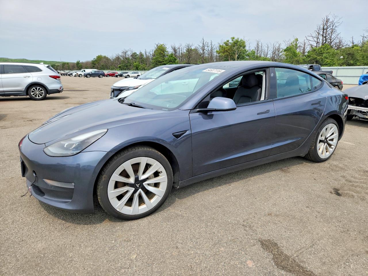 2021 Tesla Model 3 VIN 5YJ3E1EB0MF975071 — COPART salvage auction photo