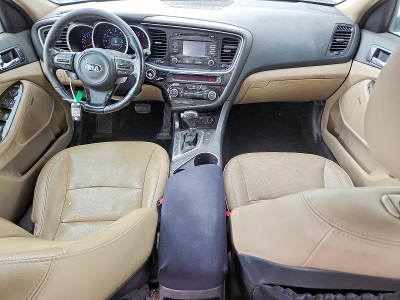2014 Kia Optima VIN 5XXGN4A75EG333996 COPART salvage auction — FRONT END, Ut - Salvage Certificate, sold $425 on 2026-08-28 (photo 8)