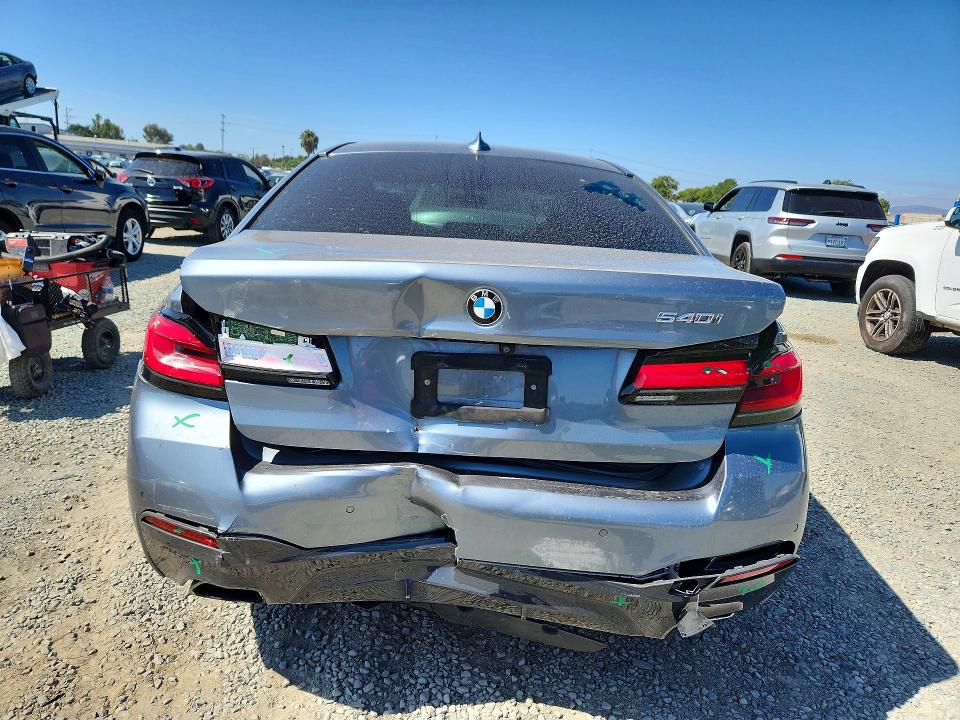 2021 BMW 5er VIN WBA53BJ07MWX29748 COPART salvage auction — REAR END, Ca - Salvage Certificate, sold $20,700 on 2026-09-01 (photo 6)