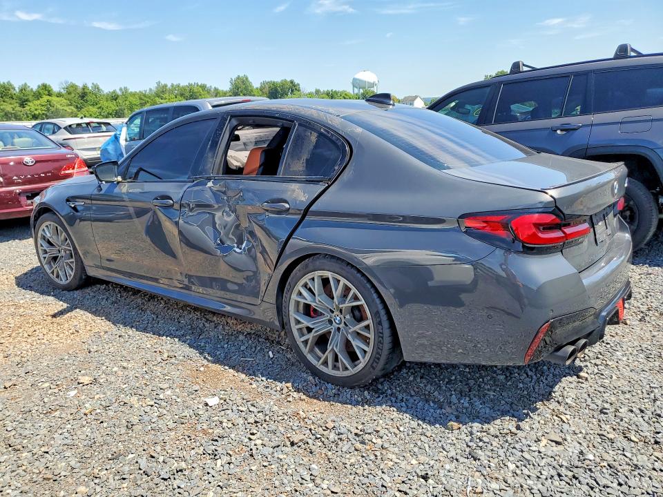 2022 BMW M5 VIN WBS83CH09NCK02348 COPART salvage auction — SIDE, Pa - Certificate Of Salvage, sold $8,200 on 2026-09-01 (photo 2)