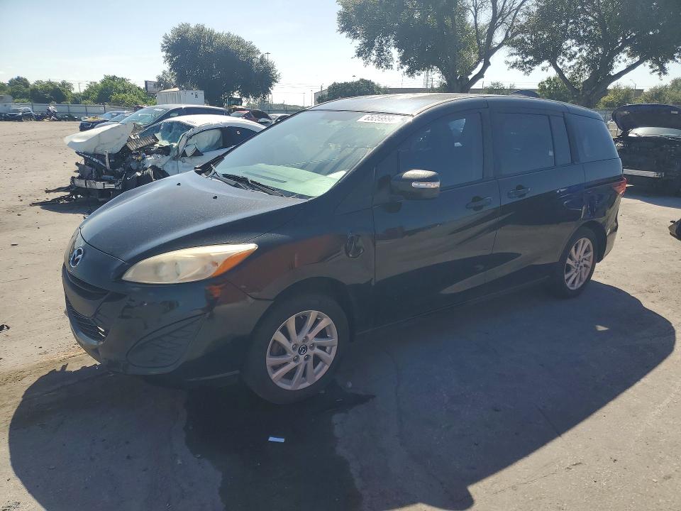 2013 Mazda 5 VIN JM1CW2BL2D0147490 COPART salvage auction — FRONT END, Fl - Cert Of Title Slvg Rebuildable, sold $250 on 2026-09-10 (photo 1)