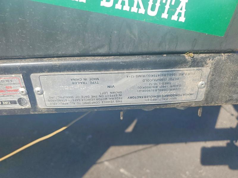 2020 Other Trailers VIN L4WC1H837LA278320 COPART salvage auction — NORMAL WEAR, OR - BILL OF SALE, sold $250 on 2026-09-15 (photo 8)