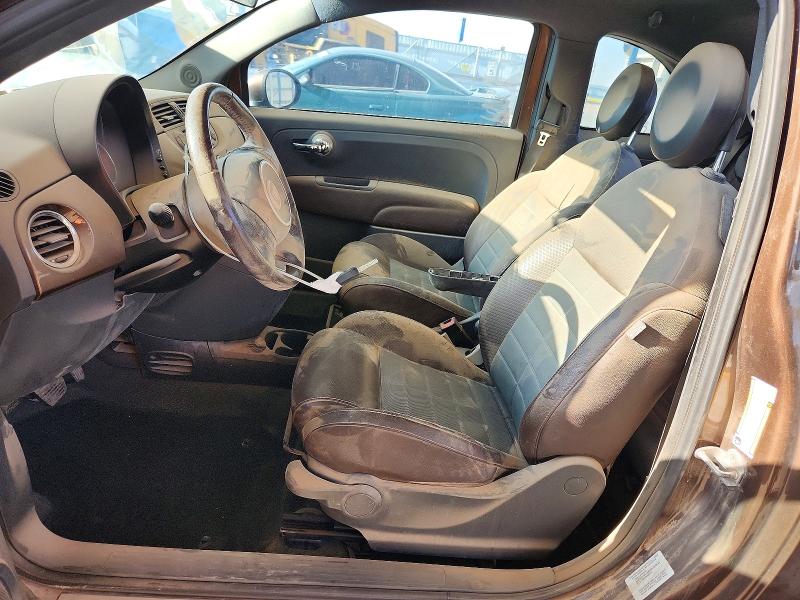 2013 Fiat 500 VIN 3C3CFFBR8DT596062 COPART salvage auction — REAR END, Tx - Certificate Of Title (P), sold $700 on 2026-08-14 (photo 7)