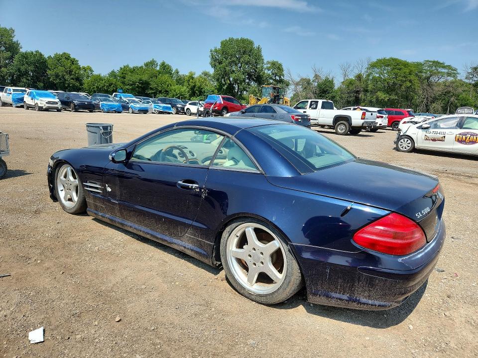 2003 Mercedes-benz Sl-class VIN WDBSK75F53F035609 COPART salvage auction — FRONT END, Ia - Certificate Of Title, sold $2,450 on 2026-08-21 (photo 2)