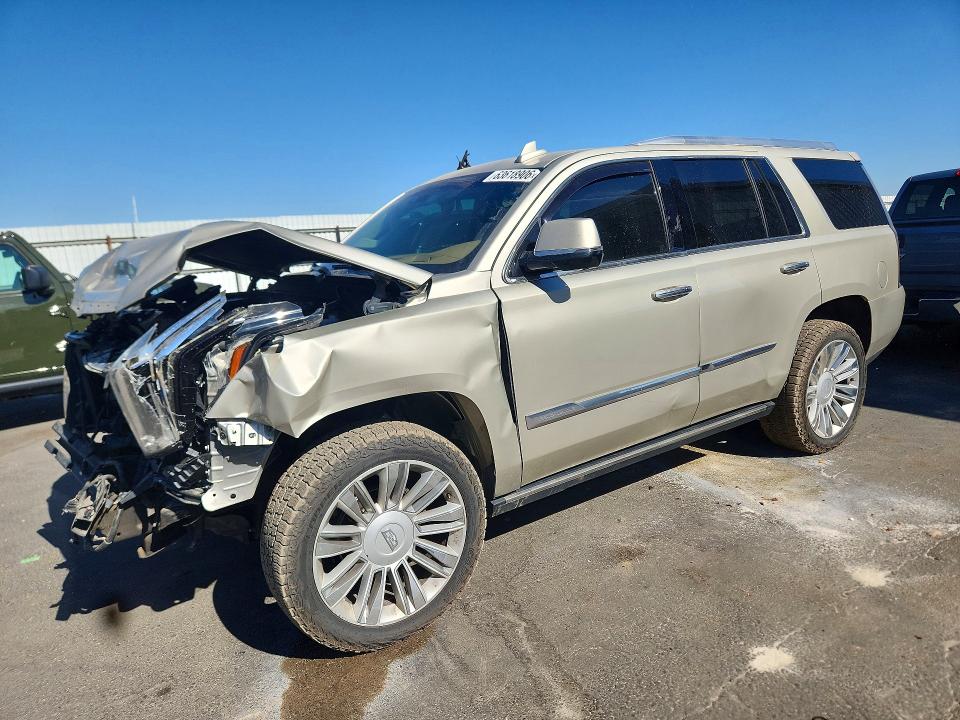 2016 Cadillac Escalade VIN 1GYS4DKJXGR168495 COPART salvage auction — FRONT END, Ca - Salvage Certificate, sold $3,600 on 2026-08-20 (photo 1)