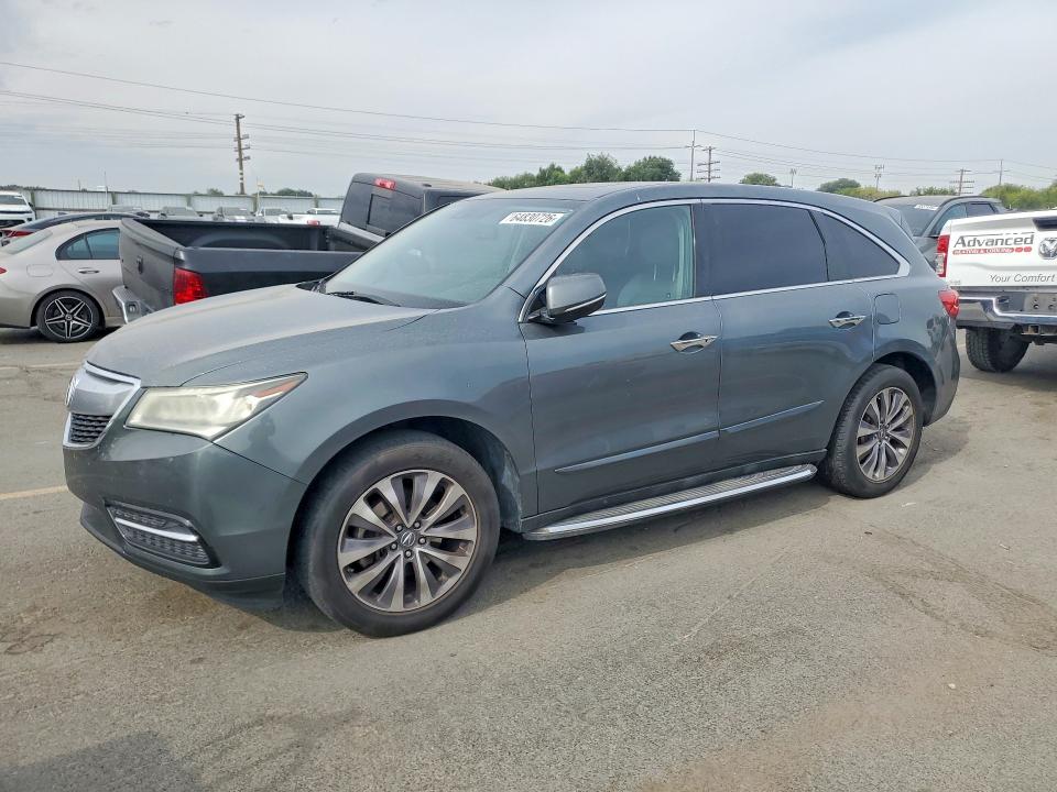 2015 Acura Mdx VIN 5FRYD3H66FB001244 COPART salvage auction — FRONT END, Id - Salvage Certificate Of Title, sold $2,000 on 2026-09-03 (photo 1)