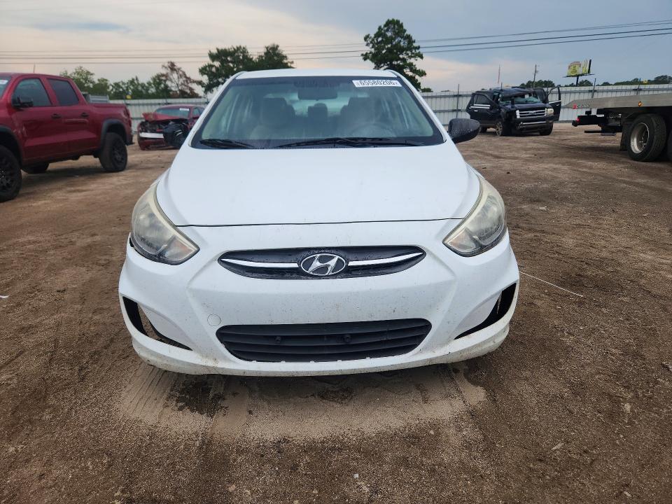 2016 Hyundai Accent VIN KMHCT4AE0GU114357 COPART salvage auction — REAR END, Fl - Certificate Of Title, sold $225 on 2026-09-10 (photo 5)