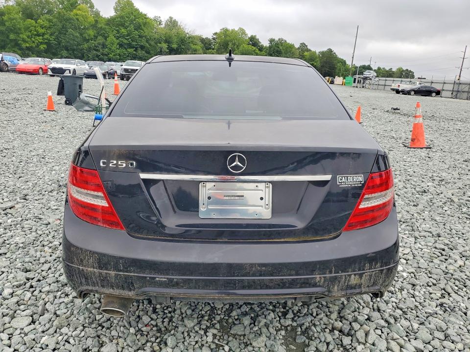 2013 Mercedes-benz C-klasse VIN WDDGF4HBXDA862321 COPART salvage auction — VANDALISM, Nc - Salvage Certificate Of Title, sold $275 on 2026-08-12 (photo 6)