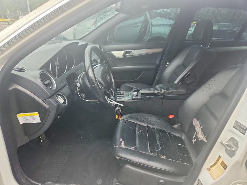 2013 Mercedes-benz C-klasse VIN WDDGF8AB1DR292731 COPART salvage auction — FRONT END, Md - Cert Of Salvage > 75% Damage, sold $1,200 on 2026-08-21 (photo 7)