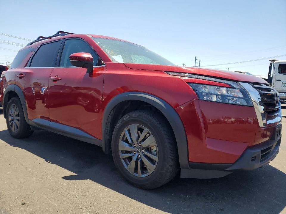 2023 Nissan Pathfinder VIN 5N1DR3BC7PC221518 COPART salvage auction — BURN, CA - SALVAGE CERTIFICATE, sold $8,500 on 2026-09-04 (photo 4)
