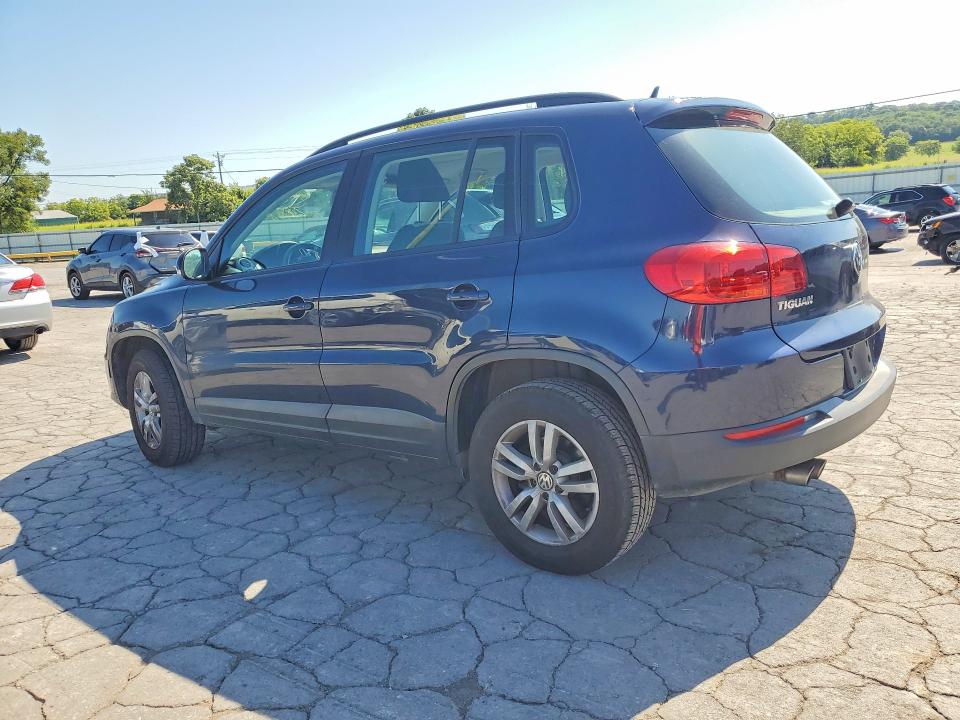 2016 Volkswagen Tiguan VIN WVGAV7AX7GW586595 COPART salvage auction — MINOR DENT/SCRATCHES, TN - CERTIFICATE OF TITLE, sold $1,300 on 2026-08-10 (photo 2)