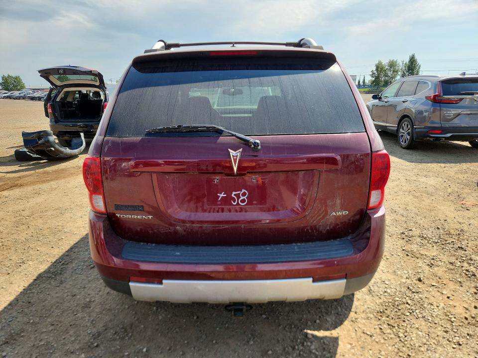 2007 Pontiac Torrent VIN 2CKDL73F376231132 COPART salvage auction — FRONT END, AB - BOS - SALVAGE, sold $200 on 2026-09-08 (photo 6)