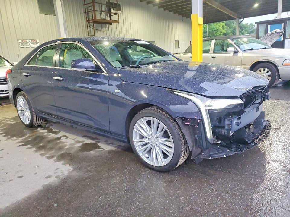 2024 Cadillac Ct4 VIN 1G6DF5RK3R0129450 COPART salvage auction — FRONT END, Ny - Mv-907A Salvage Certificate, sold $10,000 on 2026-08-27 (photo 4)