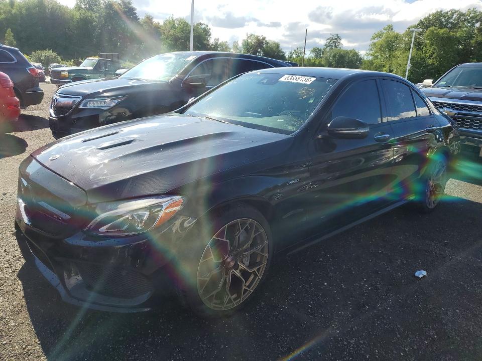 2016 Mercedes-benz C class VIN 55SWF6EB2GU132354 — COPART salvage auction photo