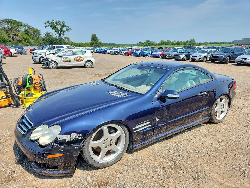 2003 Mercedes-benz Sl-class VIN WDBSK75F53F035609 COPART salvage auction — FRONT END, Ia - Certificate Of Title, sold $2,450 on 2026-08-21 (photo 1)
