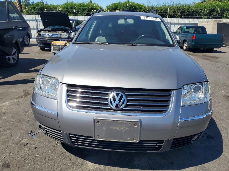 2004 Volkswagen Passat VIN WVWWH63B94E126062 COPART salvage auction — FRONT END, Ca - Salvage Certificate, sold $90 on 2026-08-18 (photo 5)