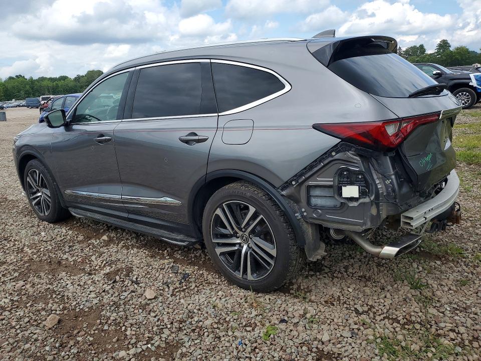 2022 Acura Mdx VIN 5J8YE1H88NL003806 COPART salvage auction — REAR END, Ny - Mv-907A Salvage Certificate, sold $7,600 on 2026-08-24 (photo 2)