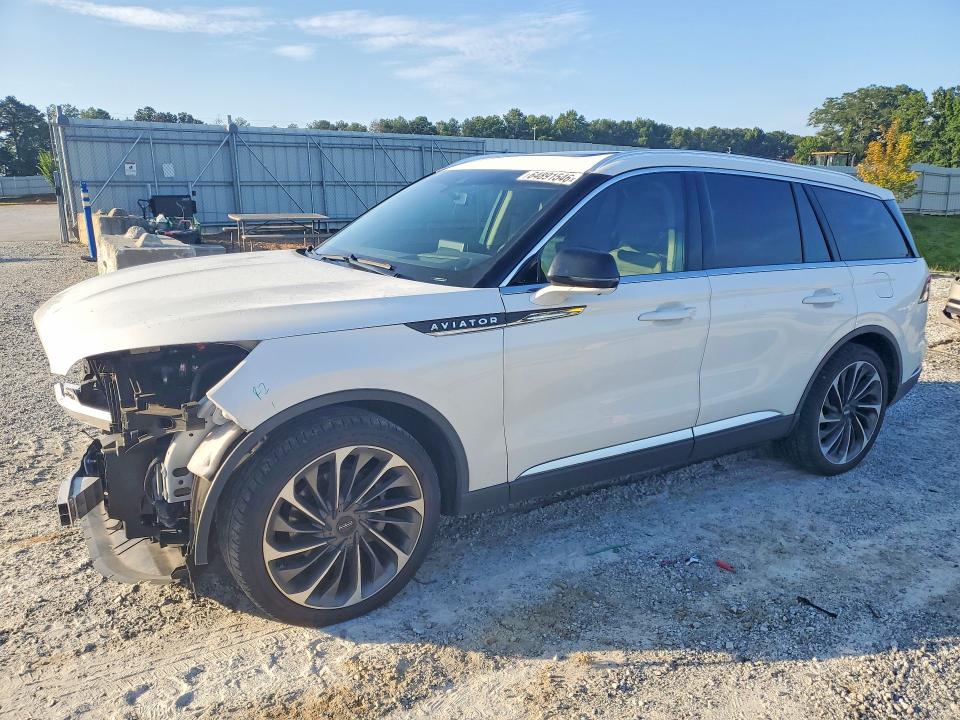 2023 Lincoln Aviator VIN 5LM5J7WC1PGL05563 COPART salvage auction — FRONT END, Ga - Cert Of Title-Salvage, sold $9,100 on 2026-09-14 (photo 1)