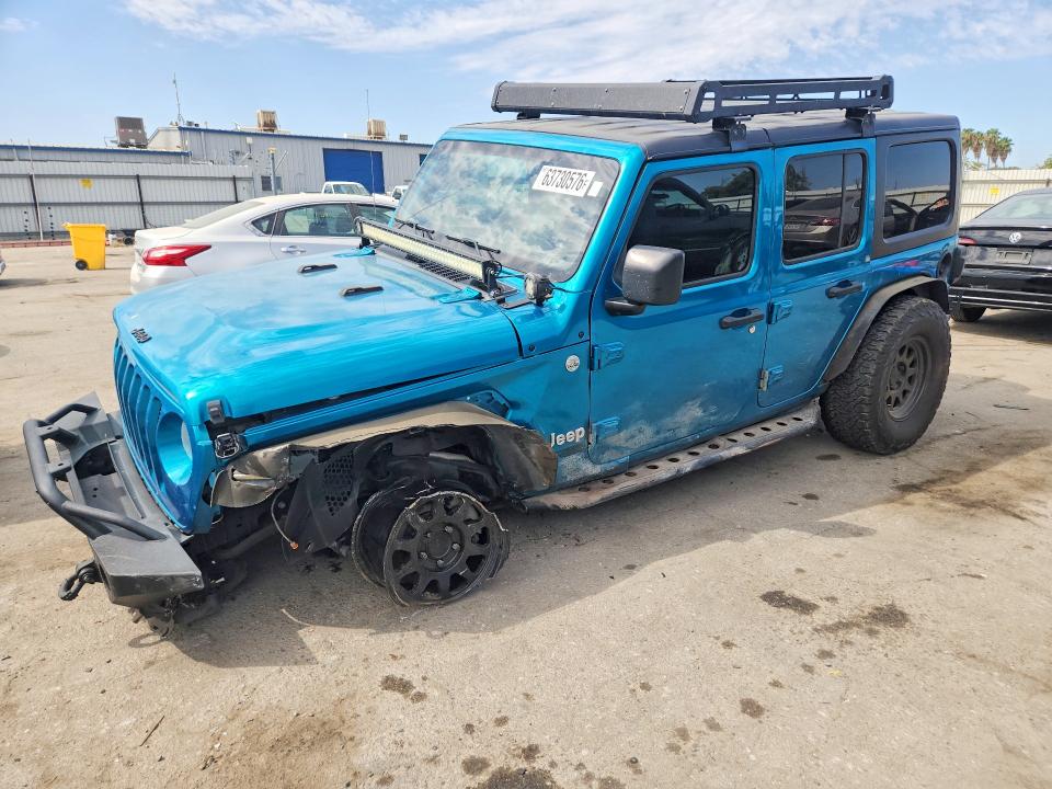 2019 Jeep Wrangler / VIN 1C4HJXDG0KW638829 — COPART salvage auction photo