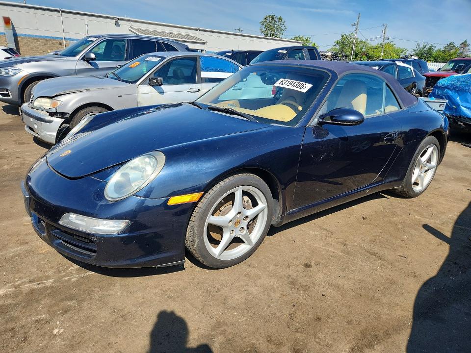 2008 Porsche 911 VIN WP0CA29968S765382 COPART salvage auction — FRONT END, CT - CERTIFICATE OF TITLE, sold $15,100 on 2026-08-07 (photo 1)