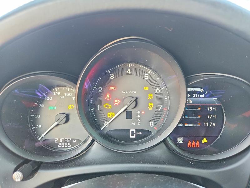 2024 Porsche Macan VIN WP1AA2A54RLB20353 COPART salvage auction — FRONT END, Tx - Salvage Vehicle Title, sold $12,500 on 2026-08-14 (photo 9)