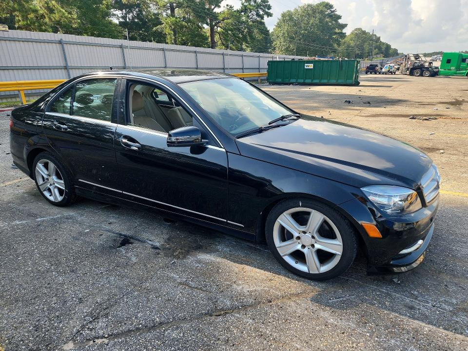 2011 Mercedes-benz C class VIN WDDGF8BB2BR156152 COPART salvage auction — FRONT END, AL - CERTIFICATE OF TITLE, sold $325 on 2026-08-10 (photo 4)