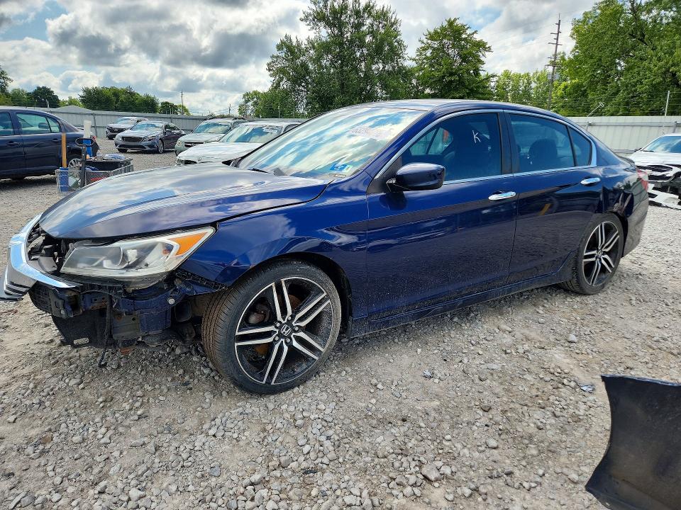 2016 Honda Accord VIN 1HGCR2F52GA082210 COPART salvage auction — FRONT END, In - Certificate Of Title, sold $3,850 on 2026-08-27 (photo 1)