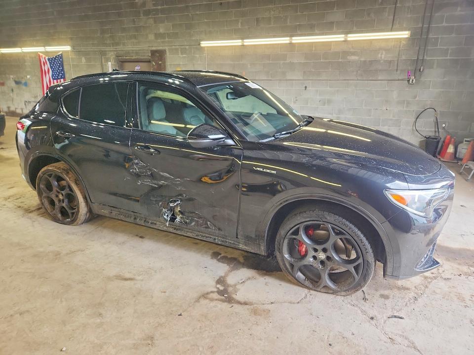 2023 Alfa romeo Stelvio VIN ZASPAKBN3P7D51560 COPART salvage auction — SIDE, Ny - Mv-907A Salvage Certificate, sold $14,300 on 2026-08-24 (photo 4)