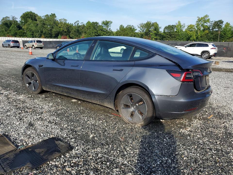 2023 Tesla Model 3 VIN 5YJ3E1EB0PF416690 COPART salvage auction — REAR END, Sc - Cert Of Title-Salvage, sold $10,100 on 2026-09-09 (photo 2)