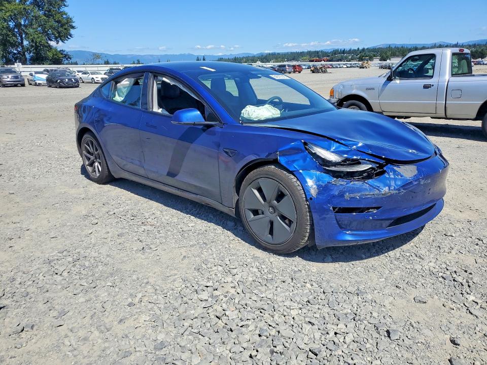 2021 Tesla Model 3 VIN 5YJ3E1EAXMF022858 COPART salvage auction — FRONT END, Wa - Bill Of Sale, sold $4,450 on 2026-08-28 (photo 4)