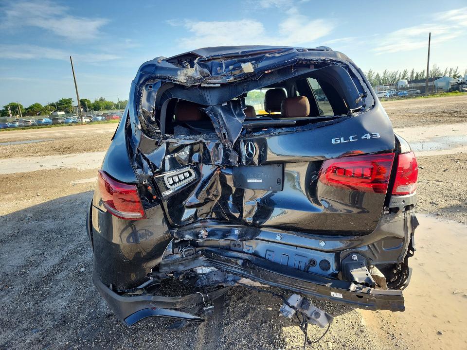 2020 Mercedes-Benz GLC-Class VIN W1N0G6EB0LF816306 COPART salvage auction — REAR END, Fl - Certificate Of Title, sold $15,500 on 2026-09-14 (photo 6)