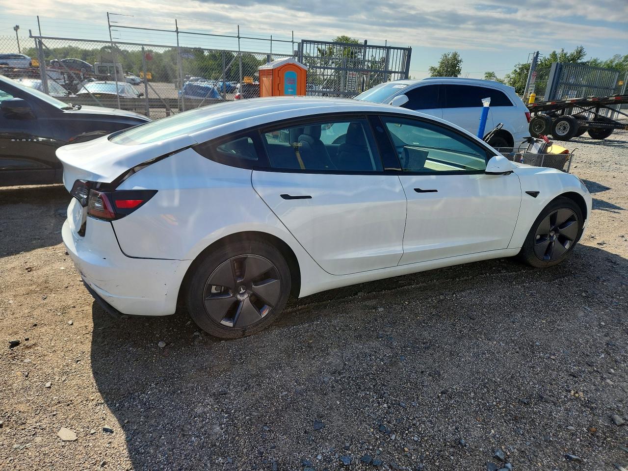 2023 Tesla Model 3 VIN 5YJ3E1EA7PF437687 COPART salvage auction — Rear End, FL - CERTIFICATE OF DESTRUCTION, sold $10,500 on 2026-09-11 (photo 3)