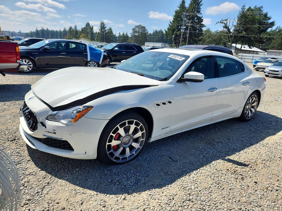 2017 Maserati Quattroporte VIN ZAM56RRLXH1217398 COPART salvage auction — FRONT END, WA - VEHICLE CERT OF OWNERSHIP-TITL, sold $2,900 on 2026-08-21 (photo 1)