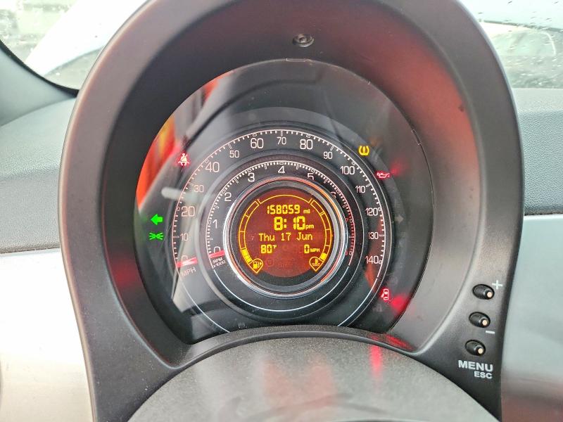2012 Fiat 500 VIN 3C3CFFBR6CT174726 COPART salvage auction — MECHANICAL, Salvage Title, sold $375 on 2026-08-11 (photo 9)
