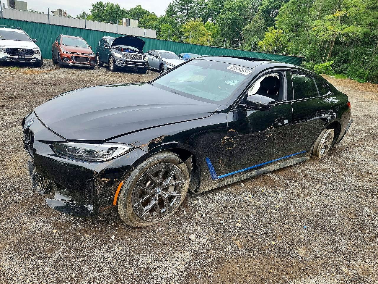 2023 BMW i4 VIN WBY43AW07PFP83233 — COPART salvage auction photo