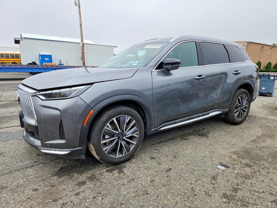 2026 Infiniti Qx60 VIN 5N1AL1FR9TC343878 COPART salvage auction — FRONT END, TX - CERTIFICATE OF TITLE, sold $19,400 on 2026-08-17 (photo 1)