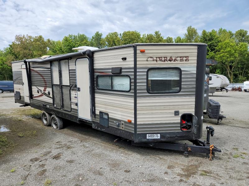2016 Cherokee Travel trailer VIN 4X4TCKD20GX122607 COPART salvage auction — ROOF, Il - Salvage Cert-Flood, sold $1,500 on 2026-09-21 (photo 1)