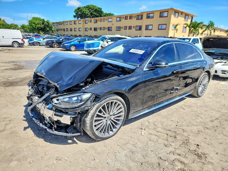 2022 Mercedes-benz S-klasse VIN W1K6G6DB0NA100191 — COPART salvage auction photo