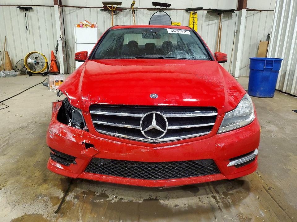 2014 Mercedes-benz C-klasse VIN WDDGF8AB4ER318367 COPART salvage auction — FRONT END, Pa - Certificate Of Salvage, sold $3,500 on 2026-08-21 (photo 5)