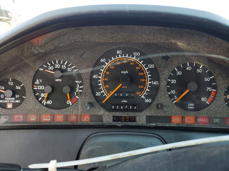 1991 Mercedes-benz 300 VIN WDBFA61E1MF015337 COPART salvage auction — MINOR DENT/SCRATCHES, TN - CERTIFICATE OF TITLE, sold $7,600 on 2026-08-20 (photo 9)