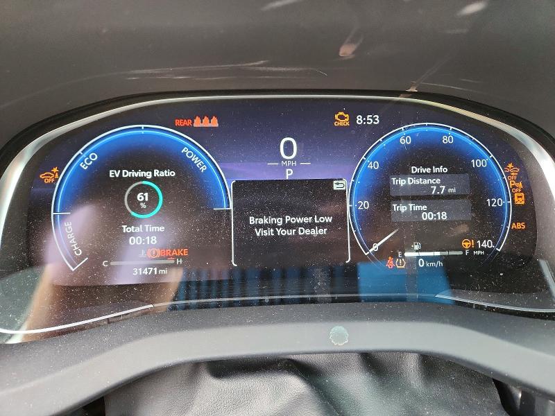 2023 Toyota Venza VIN JTEAAAAH1PJ149867 COPART salvage auction — FRONT END, WI - CERT OF TITLE-SALVAGE VEHICLE, sold $16,600 on 2026-08-19 (photo 9)