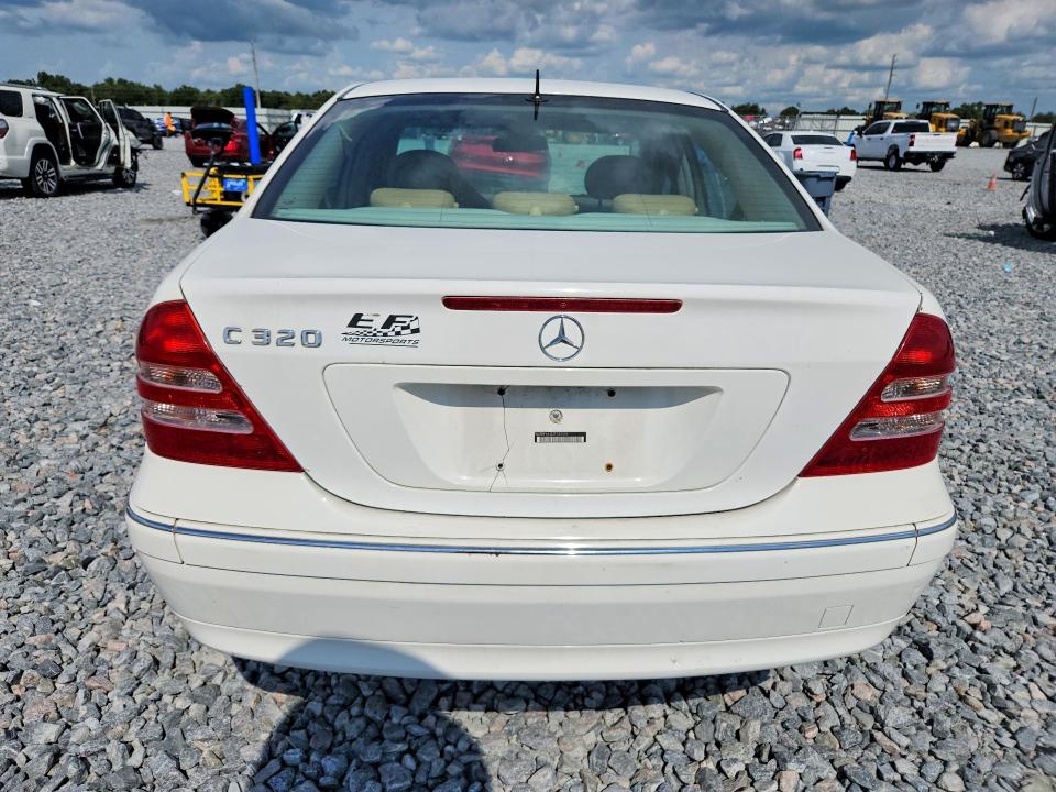 2002 Mercedes-benz C class VIN WDBRF64J32F182576 COPART salvage auction — MINOR DENT/SCRATCHES, FL - CERTIFICATE OF TITLE, sold $375 on 2026-08-21 (photo 6)