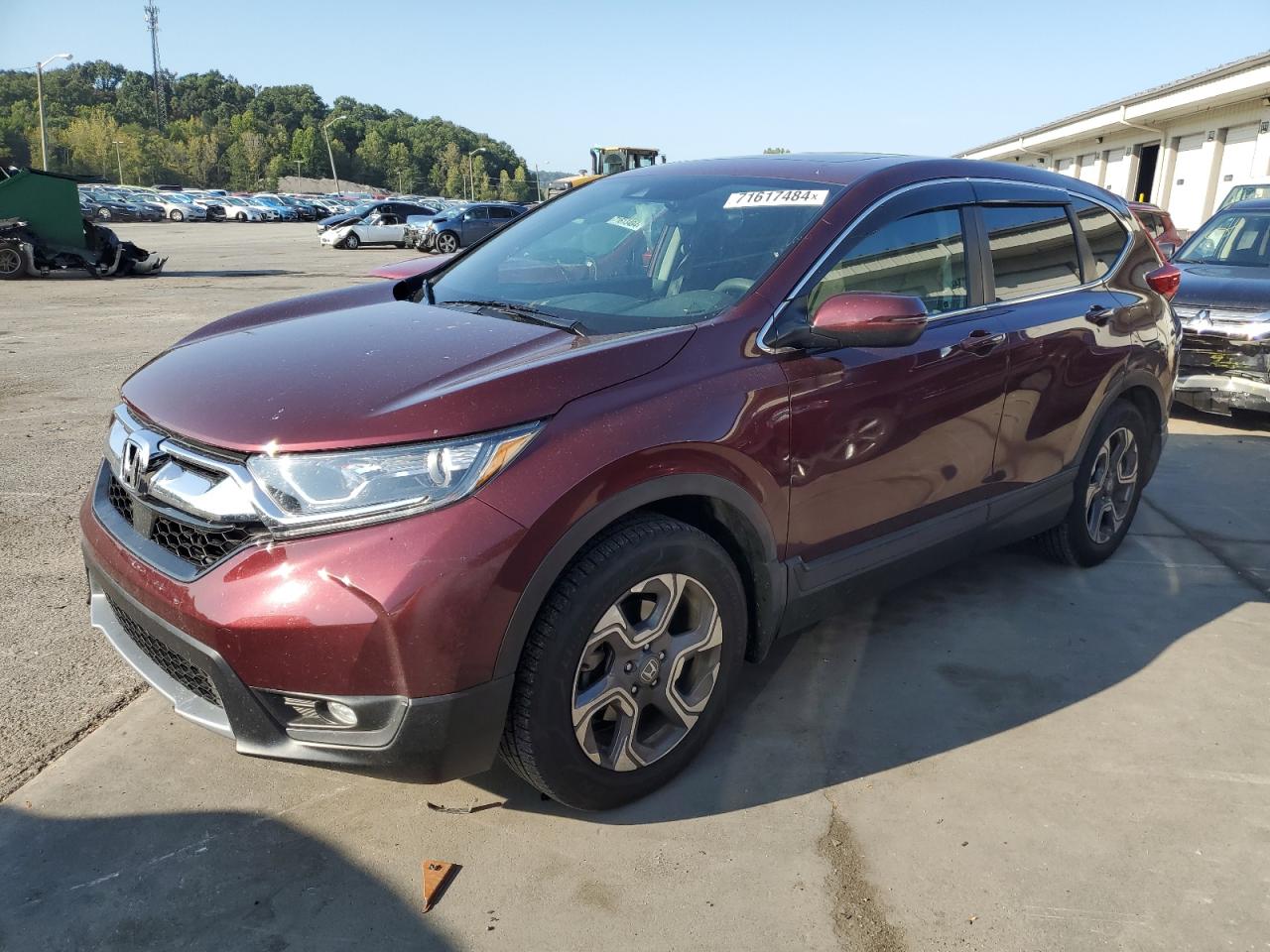 2017 HONDA CRV VIN 7FARW1H51HE020948 — COPART salvage auction photo